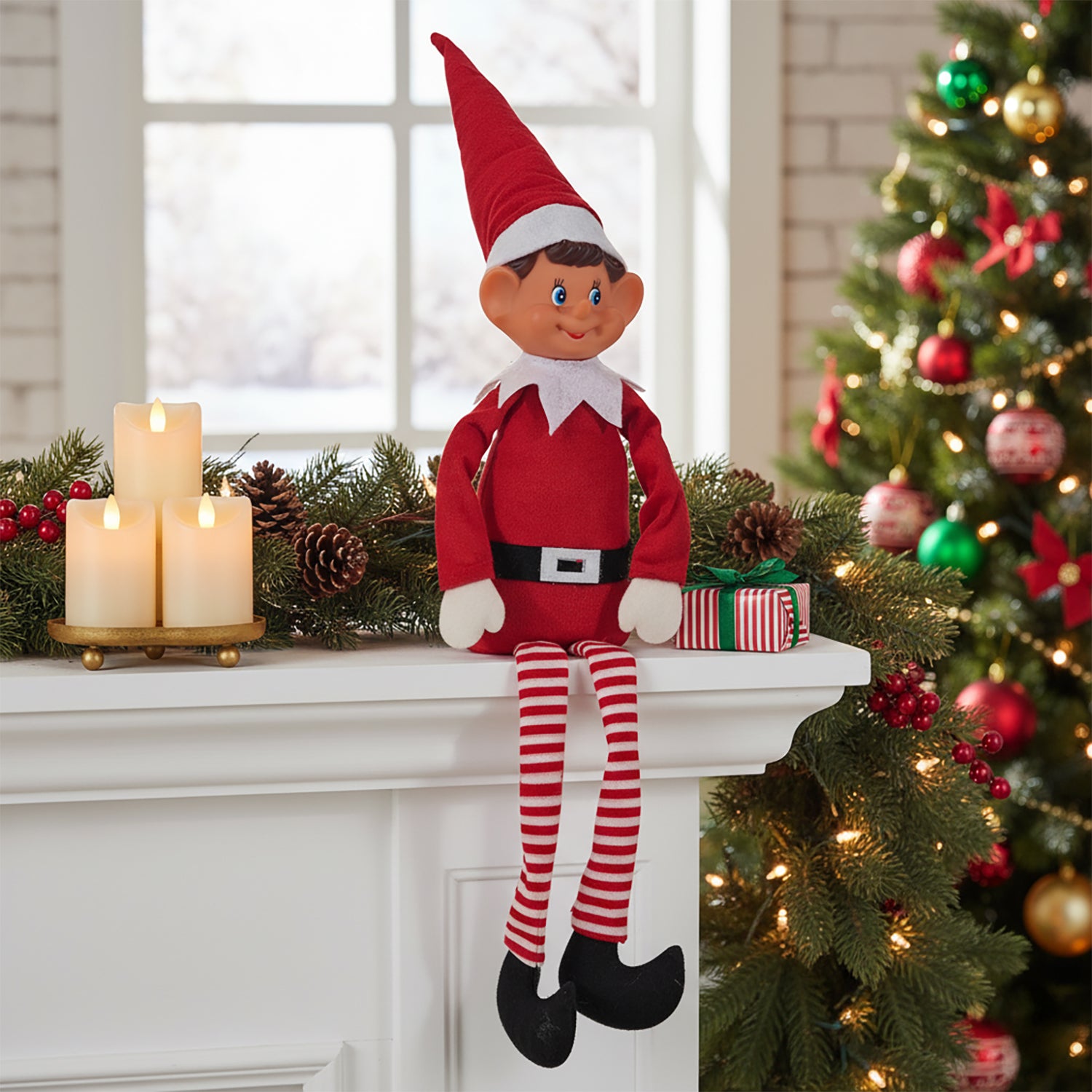 VESTIAMO CASA GRAN NATALE - Elfo Natalizio Seduto h68 cm